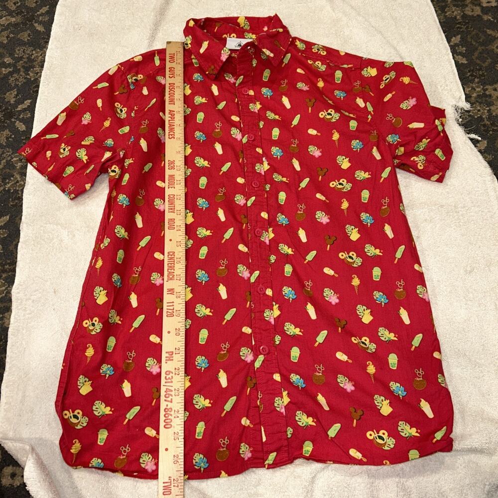 Disney Parks Aloha Hawaiian Shirt Polynesian Snacks & Treats Men’s Sz Small